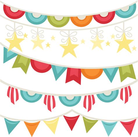 Banners Set Of 5 SVG cut files for scrapbooking free svgs free svg cut