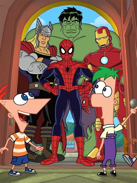 Phineas And Ferb Team Up With The Marvel Superheroes In Mission Marvel