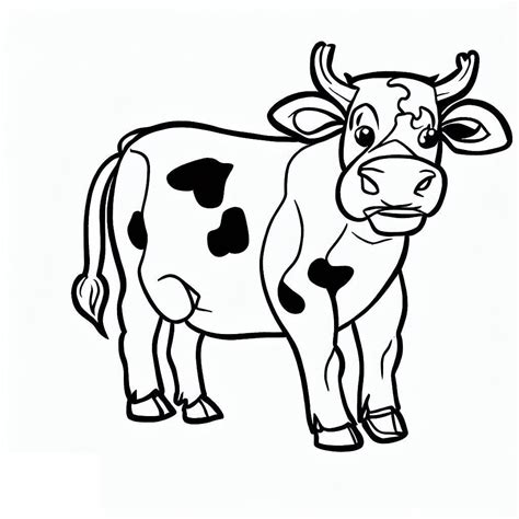 Cartoon Funny Cow Coloring Page Download Print Or Color Online For Free