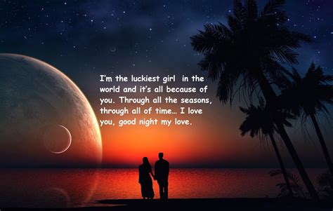 Good Night Romantic Love Messages Text Sms Wishes Pics