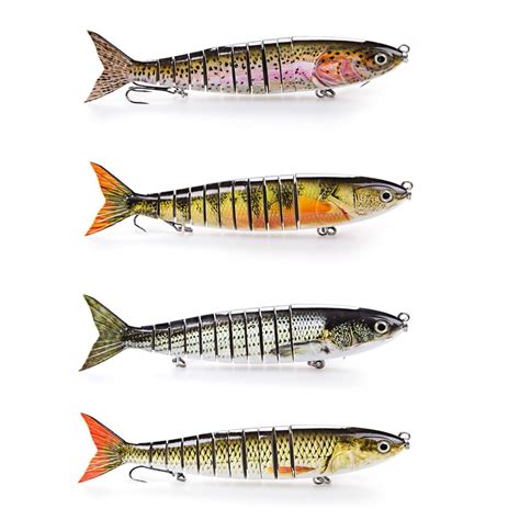 Free Shipping 925 Swimbait 11 Sections Multi Jointed Pike Muskie