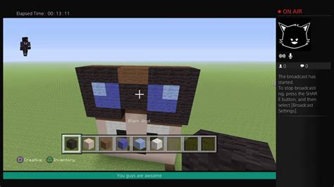 Minecraft Tutorial How To Build Dantdms Face Youtube