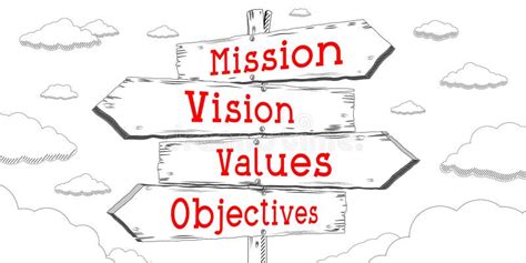 Mission Vision Values Arrow Stock Illustrations 120 Mission Vision