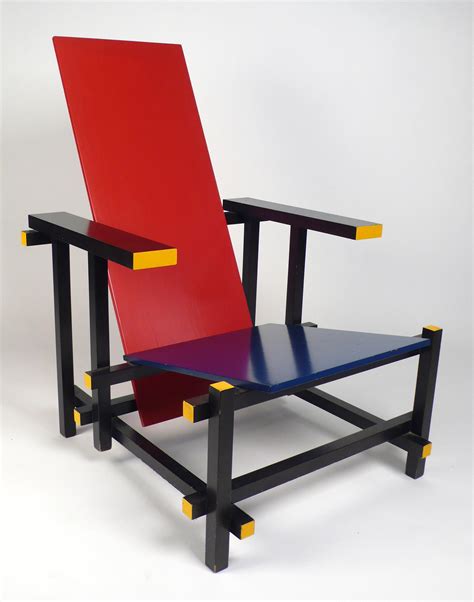 Vintage Gerrit Rietveld Chair Produced Under License By Cassina C Design