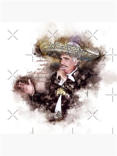 Vicente Fernandez Watercolor 2 Poster By Sauher Redbubble