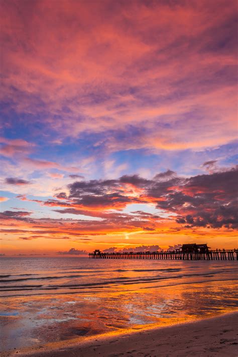 Naples Beach Pier Florida Sunset Fine Art Photo Print Photos By
