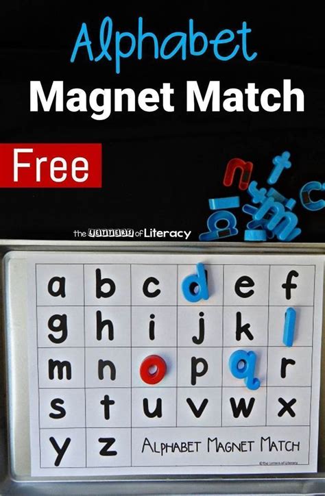 Alphabet Magnet Match Alphabet Kindergarten Alphabet Magnets Letter