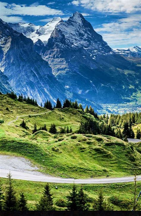 Grosse Scheidegg And Eiger North Face Switzerland Scenery Travel