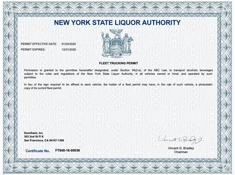 New York Fleet Trucking Permit