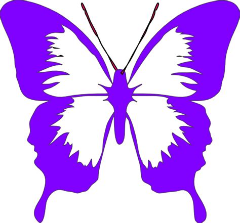 Purple Butterfly Wings Clip Art At Vector Clip