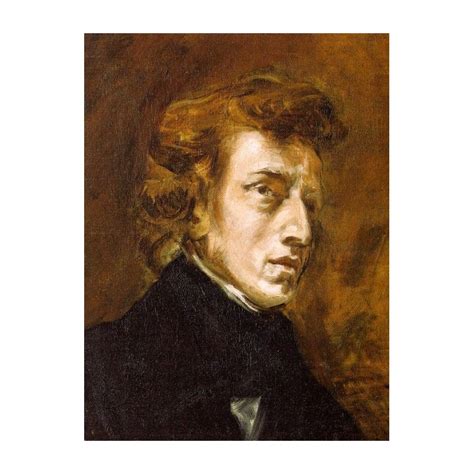 Portrait Of Frederic Chopin By Eugene Delacroix Fine Art Oil