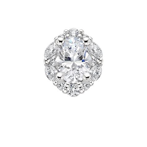 18K White Gold Noblesse Diamond Ring | Diamond ring, Round brilliant diamond, Brilliant diamond