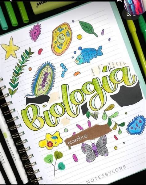 40 Portadas De Biología Diseños Bonitos Fáciles Ideas Dibujos Sab