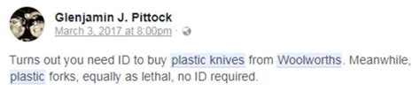 sydney woolworths supermarket doesn t let minors buy plastic knives daily mail online