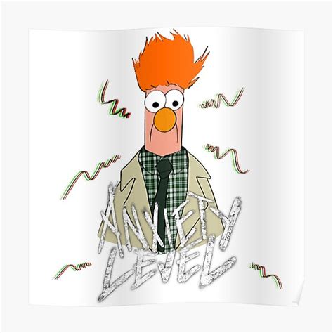 Beaker From Muppets Poster For Sale By Calebsimos Redbubble