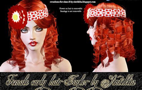 Female Curly Hairset Of 3 Hairstyles For Sims 3