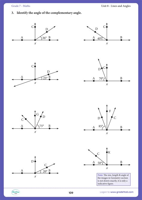 Lines And Angles Cbse Class 7 Maths Worksheet