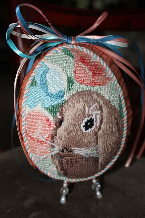 First Bunny Egg For My Egg Collection Handiwork Handcraft Needlepoint