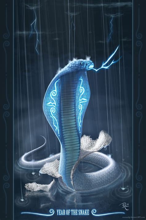 Year Of The Snake By Rennardx On Deviantart Mythical Creatures Art