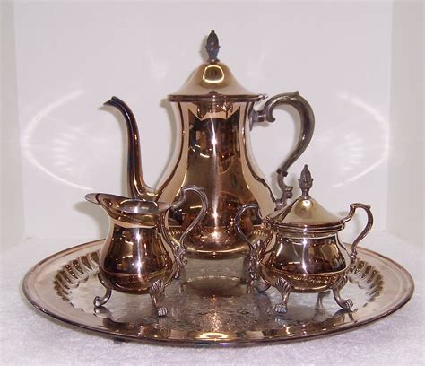 Sheffield Silver Co Plated 4pc Coffee Serving Set Triple A Resale