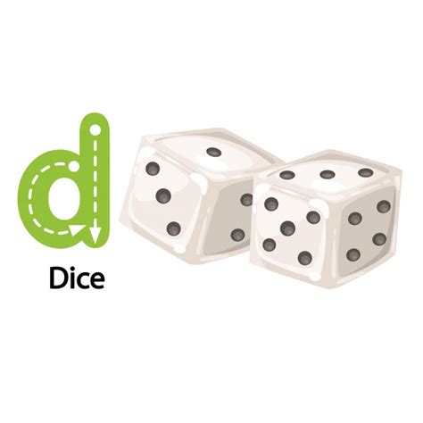 Includes all 26 letters, vowels in their own color, y is its' own color. Illustration isolée lettre alphabet d-dice | Télécharger ...