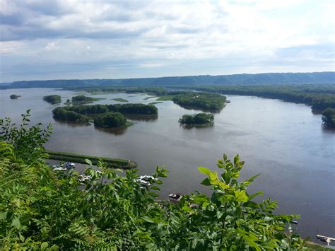 View of Vernon County in Driftless Wisconsin from across the