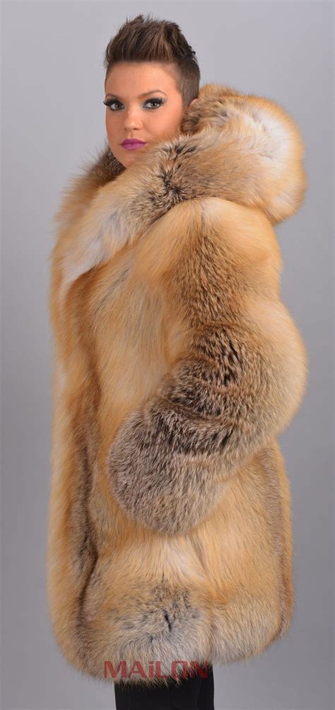 Golden Island Fox Fur Jacket Coat Parka Saga Furs Finland Fuchs Lynx Outlet Nr Fox Fur Fox