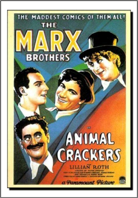 Animal Crackers 1930 Brothers Movie Animal Crackers Movie Classic
