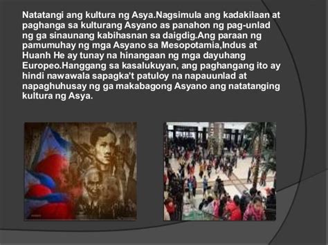 Ang Kultura Ng Buhay Asyano Debuhay