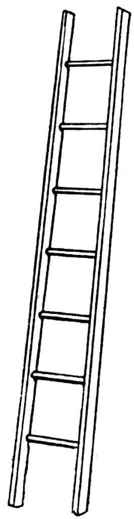 The advantage of transparent image is that it can be used efficiently. Leaning Ladder | ClipArt ETC