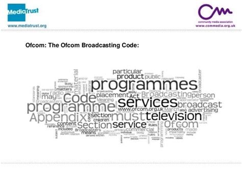 Ofcom Broadcast Code Workshop