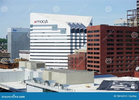 The Corporate Headquarters Of Macy S In Cincinnati Editorial