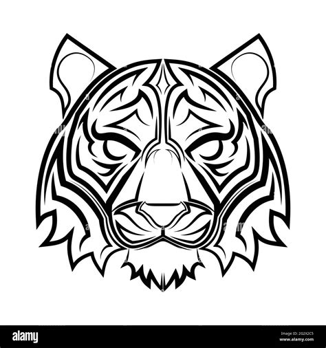 Tribal Tiger Head Design