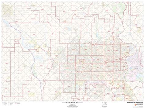 Douglas County Zip Code Map Map