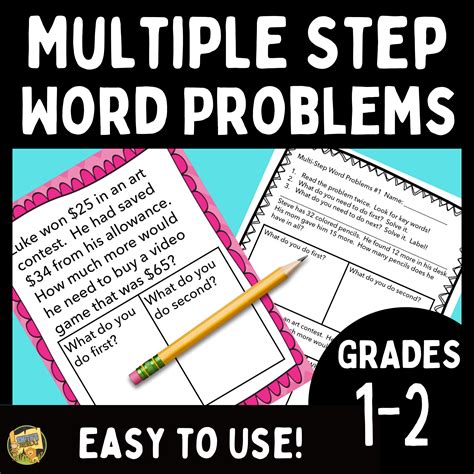 Multi Step Word Problems Adding And Subtracting To 100 Multiple Step