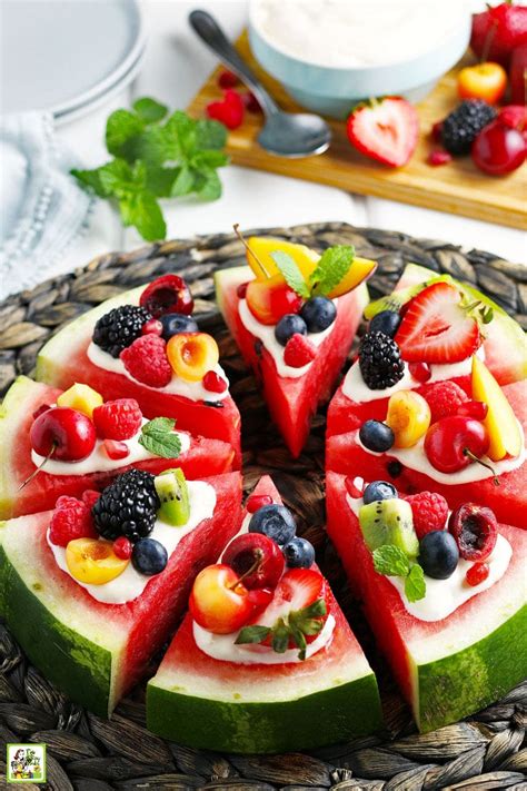 Watermelon Pizza Recipe This Mama Cooks On A Diet