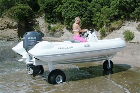 Sealegs Amphibious Boat Powers Over Land And Sea