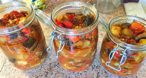 Recette de Ratatouille conserves en bocaux Cuisine Blog