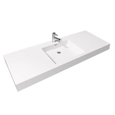 Perfect double bathroom vanity top bathroom ideas to. 60" Amare Single Bath Vanity - Grey Oak - Bathgems.com