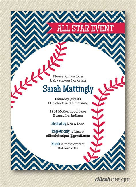 printable baseball birthday invitations