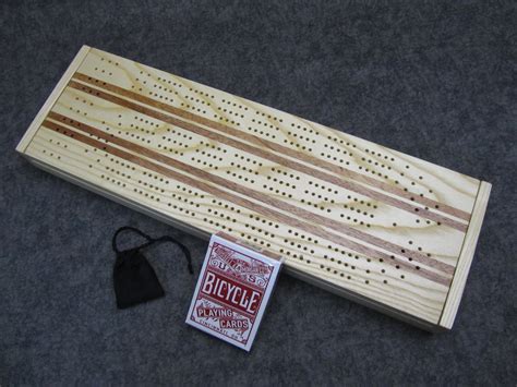 Handcrafted Cribbage Board With Card And Peg Storage A Perfect Etsy