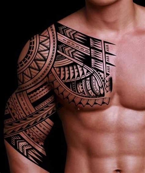 45 Tribal Chest Tattoos For Men