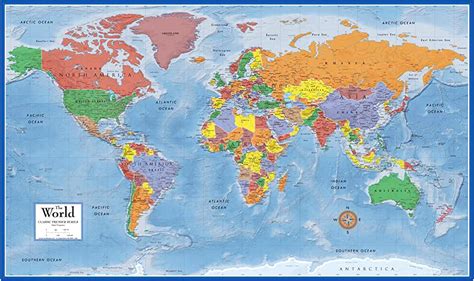 Large World Map Poster