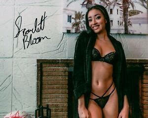 Scarlett Bloom In Black Bra Panties Adult Model Signed X Photo Coa Proof Ebay