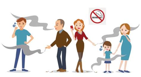 passive smoking illustrations royalty free vector graphics and clip art istock