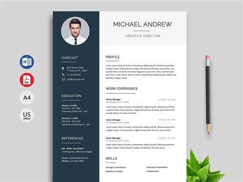 The template is composed of areas to collect necessary contact information of the applicant, ask the position they are applying for and requires them to upload their cv and any other. 150 Creative Resume & CV Template Free Download 2020 ...