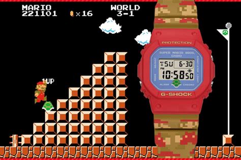G Shock Introduces New Super Mario Bros Modelling Table Msrp Nt4500