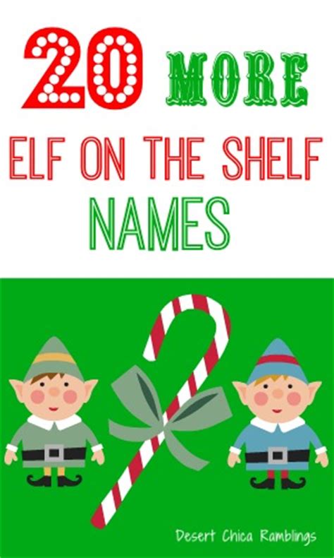 20 More Elf On The Shelf Name Ideas