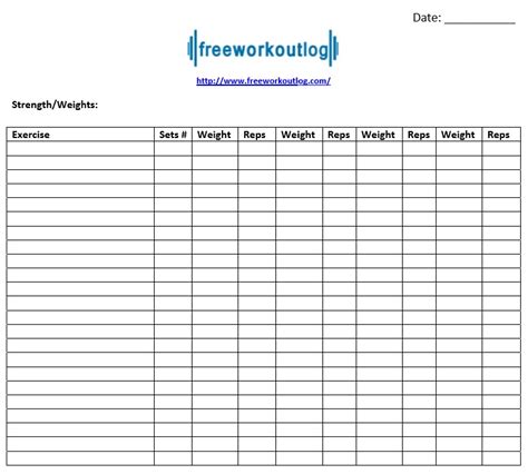 Workout-Journal-Template 7 - Printable Samples