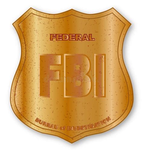 Dieser ausweis ist ein echter hingucker. FBI Ausweis stock abbildung. Illustration von zeichnung ...